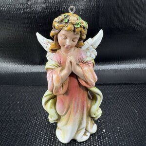 Napco Little Girl Angel Ornament Figurine Resin Decorative Figure Vintage